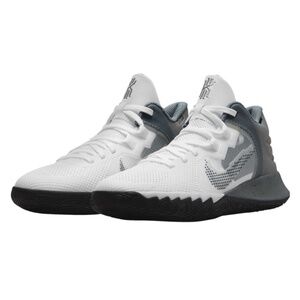 Nike Kids Kyrie Flytrap V Gray White Basketball Shoes Sneakers Footwear GS 6.5Y